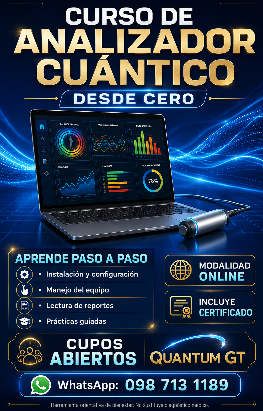 CERTIFICACION EN MANEJO DEL ANALIZADOR CUANTICO